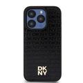 iPhone 15 Pro DKNY Repeat Pattern Stack Logo Cover - MagSafe-kompatibel