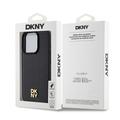 iPhone 15 Pro DKNY Repeat Pattern Stack Logo Cover - MagSafe-kompatibel