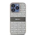 iPhone 15 Pro DKNY Repeat Pattern Tonal Stripe Cover