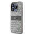 iPhone 15 Pro DKNY Repeat Pattern Tonal Stripe Cover