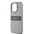 iPhone 15 Pro DKNY Repeat Pattern Tonal Stripe Cover