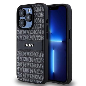 iPhone 15 Pro DKNY Repeat Pattern Tonal Stripe Cover - Sort