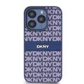 iPhone 15 Pro DKNY Repeat Pattern Tonal Stripe Cover - Blå