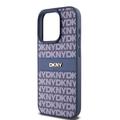 iPhone 15 Pro DKNY Repeat Pattern Tonal Stripe Cover - Blå