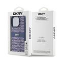 iPhone 15 Pro DKNY Repeat Pattern Tonal Stripe Cover - Blå