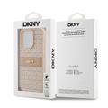 iPhone 15 Pro DKNY Repeat Pattern Tonal Stripe Cover - Pink