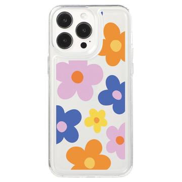 iPhone 15 Pro Fashion TPU Cover - farverige blomster