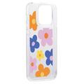 iPhone 15 Pro Fashion TPU Cover - farverige blomster