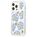 iPhone 15 Pro Fashion TPU Cover - blomster/jordbær