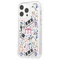 iPhone 15 Pro Fashion TPU Cover - musikalske noter