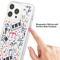 iPhone 15 Pro Fashion TPU Cover - musikalske noter