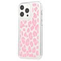 iPhone 15 Pro Fashion TPU Cover - Pink Leopard