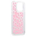 iPhone 15 Pro Fashion TPU Cover - Pink Leopard