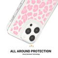 iPhone 15 Pro Fashion TPU Cover - Pink Leopard