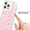 iPhone 15 Pro Fashion TPU Cover - Pink Leopard