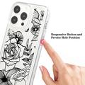 iPhone 15 Pro Fashion TPU Cover - Rose omrids