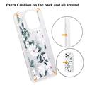 iPhone 15 Pro Fashion TPU Cover - hvide blomster