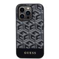 iPhone 15 Pro Guess G Cube Mag-etui - sort