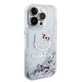 iPhone 15 Pro Hello Kitty Liquid Glitter Charms Cover - Gennemsigtig