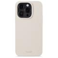 iPhone 15 Pro Holdit Silikone Cover - lys beige