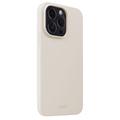 iPhone 15 Pro Holdit Silikone Cover - lys beige