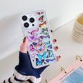 iPhone 15 Pro Max Sommerfugl TPU Cover med ringholder - farverig