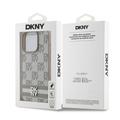 iPhone 15 Pro Max DKNY Ternet Mønster og Stribe Cover - Beige