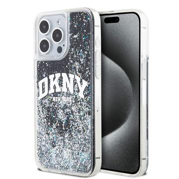 iPhone 15 Pro Max DKNY Liquid Glitter Arch Logo Cover