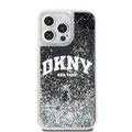 iPhone 15 Pro Max DKNY Liquid Glitter Arch Logo Cover