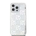 iPhone 15 Pro Max DKNY Liquid Glitter Checkered Pattern Cover