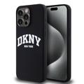 iPhone 15 Pro Max DKNY Liquid Silicone Arch Logo Cover - MagSafe-kompatibel - Sort