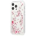 iPhone 15 Pro Max Fashion TPU Cover - lyserøde blomster