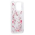 iPhone 15 Pro Max Fashion TPU Cover - lyserøde blomster