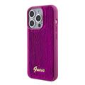 iPhone 15 Pro Max Guess Sequin Script Logo Cover - Magenta