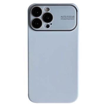 iPhone 15 Pro Max Flydende Silikoneetui med Beskyttelse af Linseglas - Babyblå