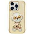 iPhone 15 Pro Max Nimmy Friends Glasses Cool Hund Cover - Kaki