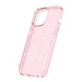 iPhone 15 Pro Stylish Glitter Series Hybrid Cover - Pink