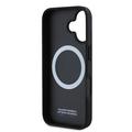 iPhone 16 BMW M Carbon Tricolor Line Cover - MagSafe-kompatibel - Sort