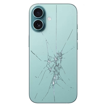 iPhone 16 Bagcover Reparation - kun glasset - Teal