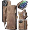 iPhone 16 Caseme 008 2-i-1 Multifunktionel Pung - Brun