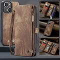 iPhone 16 Caseme 008 2-i-1 Multifunktionel Pung - Brun