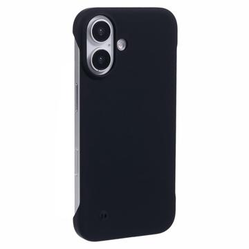 iPhone 16 Plastik Cover Uden Sider - Sort