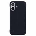 iPhone 16 Plastik Cover Uden Sider - Sort