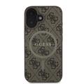 iPhone 16 Guess 4G farvet ringcover - MagSafe-kompatibel - brun