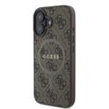 iPhone 16 Guess 4G farvet ringcover - MagSafe-kompatibel - brun