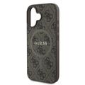 iPhone 16 Guess 4G farvet ringcover - MagSafe-kompatibel - brun