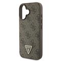 iPhone 16 Guess 4G Strass Triangle Metal Logo Cover med Crossbody Rem