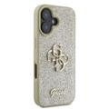 iPhone 16 Guess Fixed Glitter 4G Metal Logo Cover