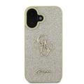 iPhone 16 Guess Fixed Glitter 4G Metal Logo Cover