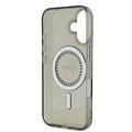 iPhone 16 Guess IML Rhinestones Ring Cover - MagSafe-kompatibel - Sort